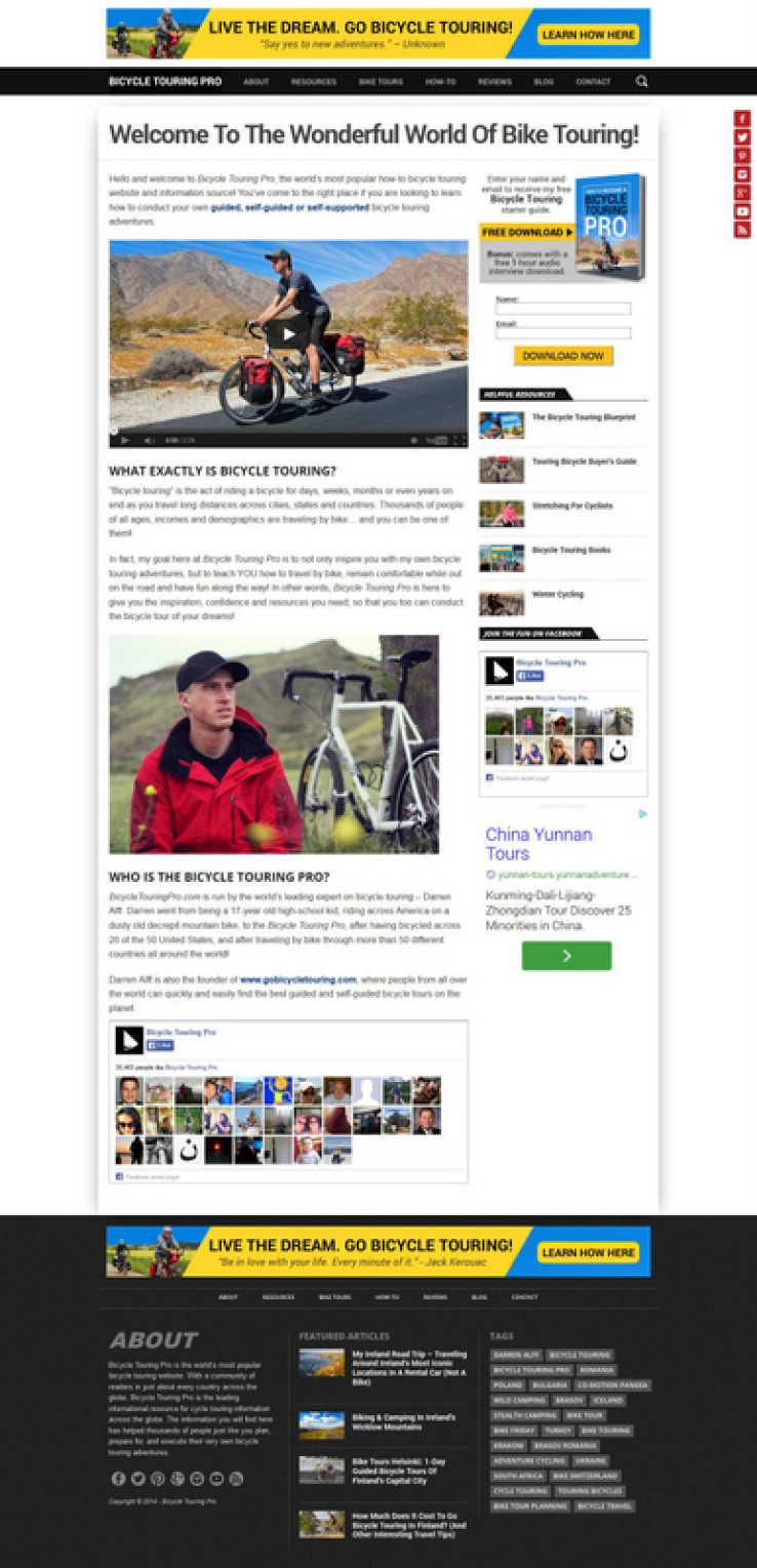 Bicycle touring