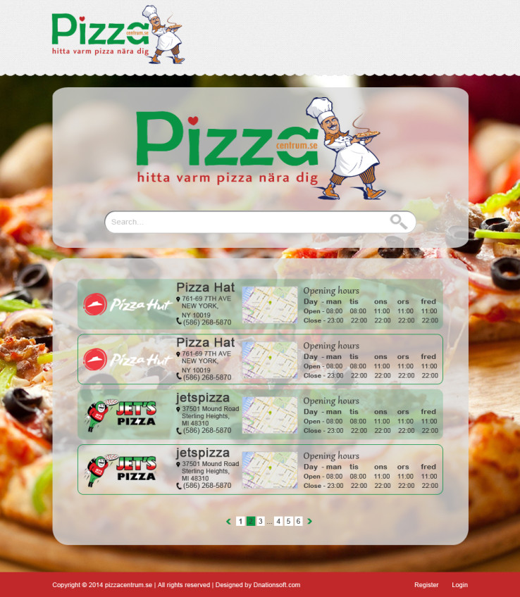 Pizza Directory site